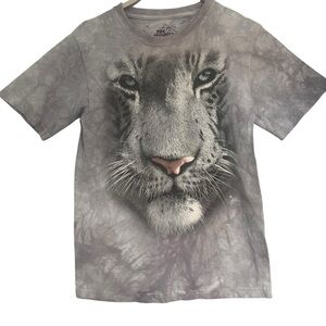 The Mountain Gray Tiger Graphic T-Shirt Large